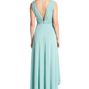 BCBGMaxAzria Soft Aqua High Low Dress